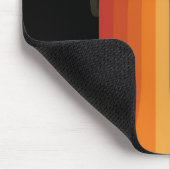 Retro Camera with Rainbow Print Muismat (Hoek)