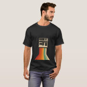 Retro Camera with Rainbow Print T-shirt (Voorkant volledig)