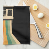 Retro Camera with Rainbow Print Theedoek (Quarter Fold)