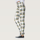 Retro  Camera's met  Bloemen Leggings (Links)
