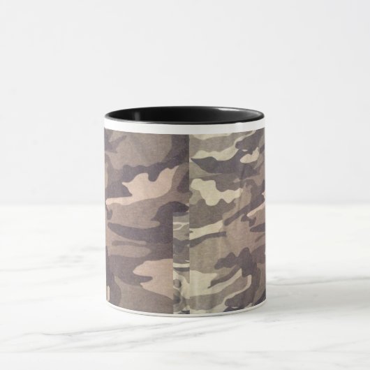 Retro camo design, nog steeds populair design, duo mok (Midden)