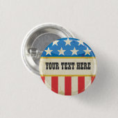 Retro Campagne VS Vlag Knop Ronde Button 3,2 Cm (Voorkant /achterkant)