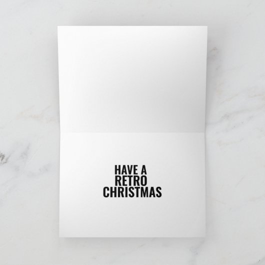 RETRO CAMPER COUPLE CHRISTMAS KAART (Binnen)