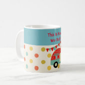 Retro Camper Love Mok - Zo rollen we (Voorkant links)