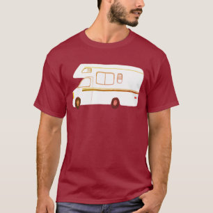  retro camper motor home RV - pas het aan! T-shirt