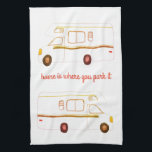 Retro Camper Motorhome RV rouille serviette de cui<br><div class="desc">Décorez votre cuisine avec cette serviette cool. Fait un grand ménage ou cadeau d'anniversaire! Vous pouvez le customiser et ajouter du texte. Consultez ma boutique pour trouver beaucoup plus de couleurs et de motifs plus des trucs de cuisine assortis!</div>