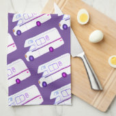 Retro Camper Motorhome RV serviette de cuisine pou (Quart Plié)