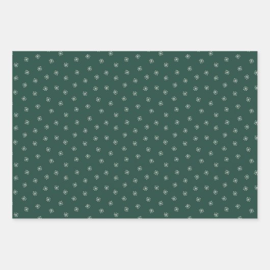 Retro Camper Rustieke Kerst Camping Groen & Rood Inpakpapier Vel (Voorkant 3)