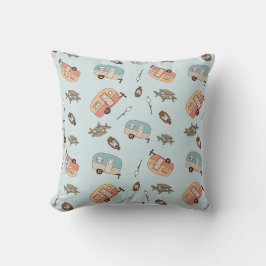 Retro Camper Throw Pillow Kussen