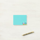 Retro Camper / Trailer en Auto Post-it Notes (Op bureau)