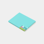 Retro Camper / Trailer en Auto Post-it Notes (Schuin)