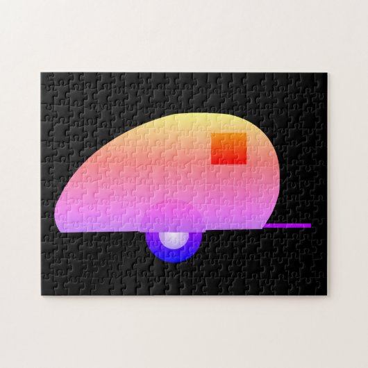 RETRO CAMPER TRAILER JIGSAW PUZZLE (Horizontal)