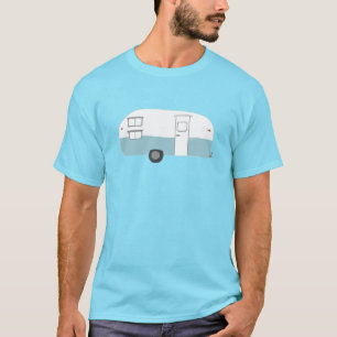  retro camper trailer - pas hem aan! t-shirt