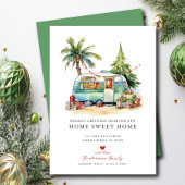 Retro Camper Vakantie Verhuizing Aankondiging