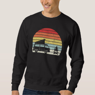 Retro Camper Van Bus Vanlife Kampvuur Trui