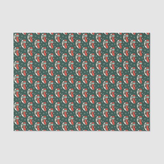 Retro Camper Van Kerstmis Tissuepapier (Voorkant)