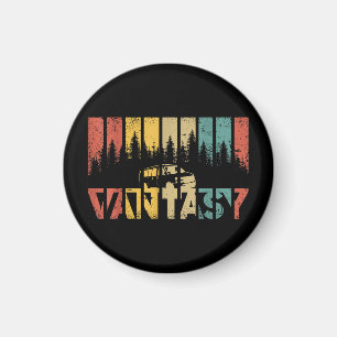 Retro Camper Van Life -  Vanlife Magneet