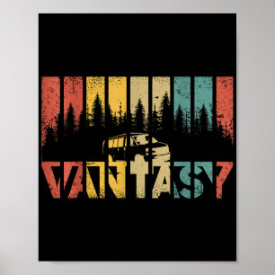 Retro Camper Van Life - Vanlife Poster