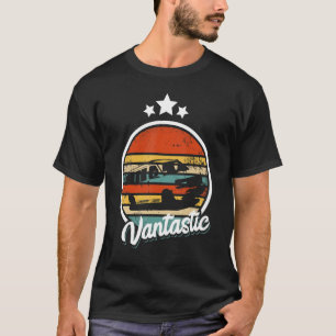Retro Camper Van Reizen reiziger T-shirt