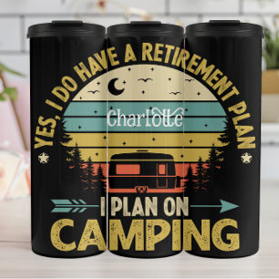 Retro Camper's Night onder de sterrenhemel Thermosbeker