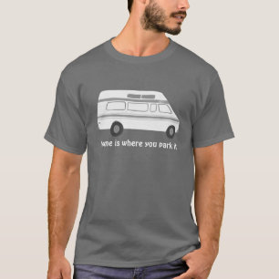 retro campervan vanlife RV - pas het aan! T-shirt