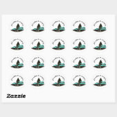 Retro Camping Auto Aanhangwagen Stickers (Vel)