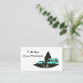 Rétro Camping Cartes de visite de remorque (Debout devant)