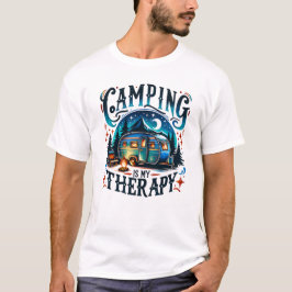 Retro Camping Is My Therapy T-shirt