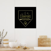 retro camping poster (Keuken)