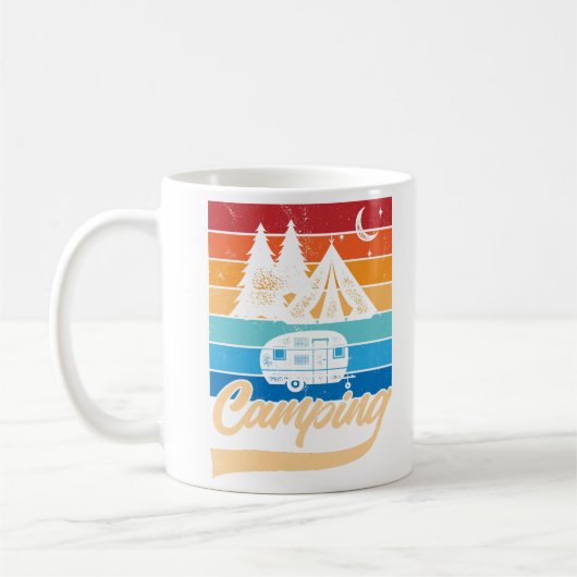 Retro Camping Vibes Koffiemok (Links)
