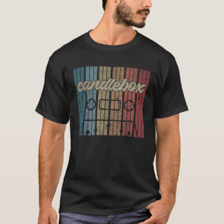 Retro Candle Musician Box Cassettebandje 90s Vinta T-shirt