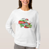 Retro Candy Cane Lanes Bowling Elf T-shirt (Voorkant)