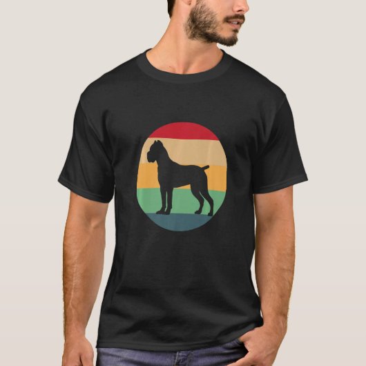 Retro Cane Corso Dog Italian Mastiff Premium T-shirt (Voorkant)