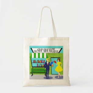 Retro Canvas tas van de Minnaars van het Boek