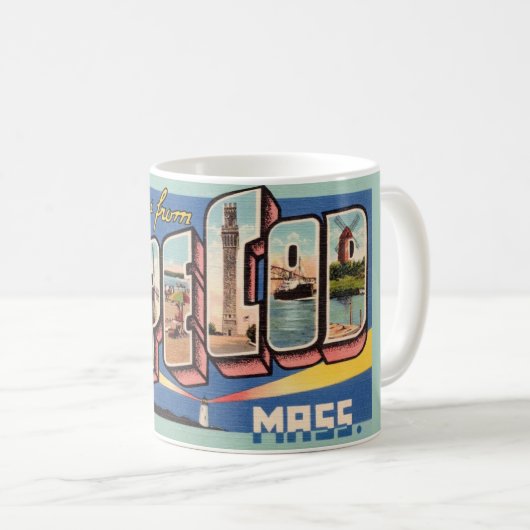Retro Cape Cod Café Mug (Devant droit)