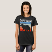 Retro Capybara Cute Animal T-shirt (Voorkant volledig)