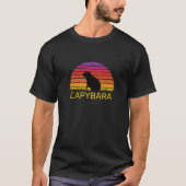Retro Capybara Lover T-shirt (Voorkant)