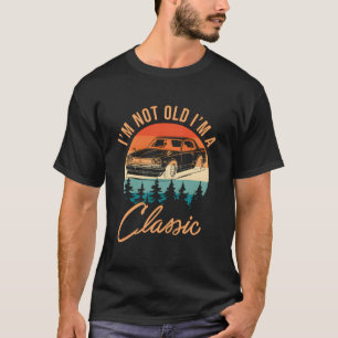 Retro Car Graphic Grappig Quote T-shirt