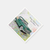 retro car on road map for Retirement Servetten (Hoek)