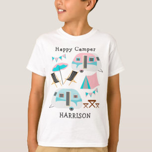 Retro Caravan Camping Cute P T-shirt