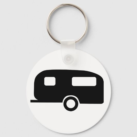 Retro Caravan Sleutelhanger (Voorkant)