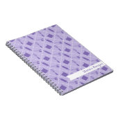 Rétro carnet pourpre de recette d'ustensiles (Côté Droit)