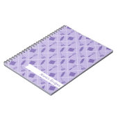 Rétro carnet pourpre de recette d'ustensiles (Côté gauche)