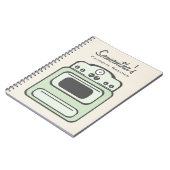 Rétro carnet vert de recette de fourneau (Côté gauche)