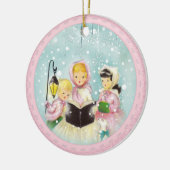 Retro Carolers Christmas Holiday Tree Ornament (Links)