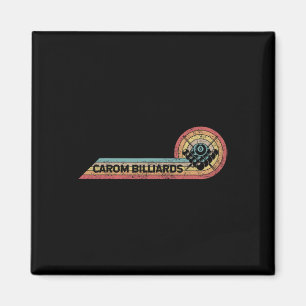 Retro Carom Biljart Speler Film Strip Magneet