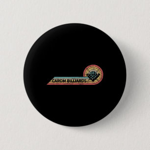 Retro Carom Biljart  Speler Film Strip Ronde Button 5,7 Cm