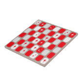 Rétro carreau de céramique rouge de Starbursts (Côté)