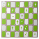 Rétro carreau de céramique vert et blanc de<br><div class="desc">Ce rétro carreau de céramique vert et blanc de Starbursts est tellement adorable âge d'espace que vous ne pourrez pas contenir votre enthousiasme. Et, pourquoi voudriez-vous à ? Caractéristiques de conception ce des années 1960 inspirées modernes de la moitié du siècle un arrière - plan gris de bruyère foncée et...</div>