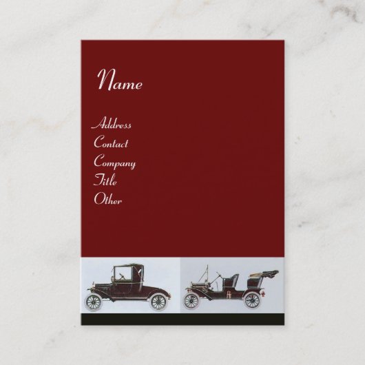 RETRO CARS 2 - Auto reparaties, auto-industrie Visitekaartje (Voorkant)